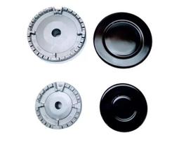 2 Queimador E 2 Espalhador P/ Fogão Cooktop Casavitra 2 Boca 2 Queimador E 2 Espalhador P/ Fogão Cooktop Casavitra 2 Boca