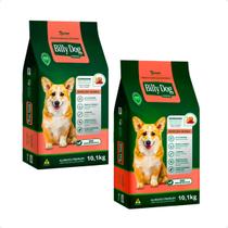 2 Ração Billy Dog Refeição Diária Cães Castrados - 10,1Kg