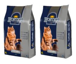 2 Ração Foster Cats Premium Especial Para Gatos Castrado 10kg - BRAZILIAN PET FOODS