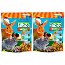 2 Ração Funny Bunny Blend Coelhos E Pequenos Roedores 500 G 2 Ração Funny Bunny Blend Coelhos E Pequenos Roedores 500 G