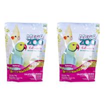 2 Ração MegaZoo 700g Extrusada Calopsitas/Ring Necks MM15