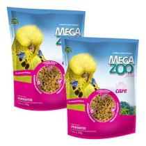 2 Ração Mix Para Periquitos 350g Alimento Completo - Megazoo 2 Ração Mix Para Periquitos 350g Alimento Completo - Megazoo