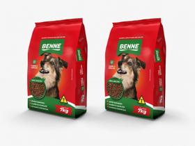 2 Ração Para Cães Adultos Original Sabor Carne e Cereais 7 Kg