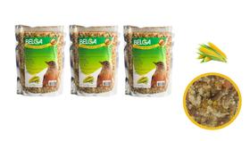 2 Rações / Passaro Preto Sabiás Melros Oleosa Milho Verde 500g 2 Rações / Passaro Preto Sabiás Melros Oleosa Milho Verde 500g