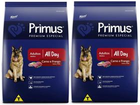 2 Rações Primus Gold Carne/Frango Cães adultos 15kg - Argepasi