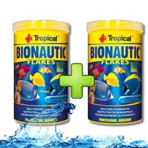 2 Rações Tropical Bionautic Flakes 20G Ração Para Peixes