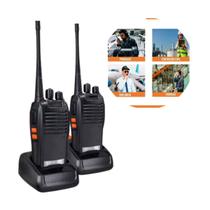 2 Radios Comunicação Ht Uhf Vhf 16 Canais Antena 12km 777s