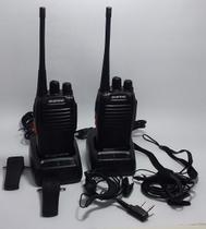 2 Radios Comunicação Ht Uhf Vhf Antena 12km 777s P/entrega