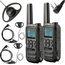 2 Rádios Comunicadores RC4002 G2 Intelbras Com Fone Concha