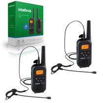 2 Rádios Comunicadores RC4002 Intelbras Com Fone HC20 Comunicação Segura