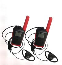 2 Rádios Motorola Comunicador T210BR Homologado com Fones de Ouvido