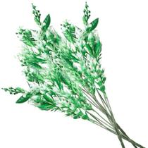 2 Ramos Decoração Arranjo Planta Artificial 5 Galhos Cada 40cm