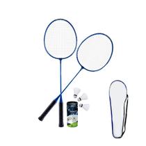 2 Raquetes de Badminton + 3 Petecas de Pena + 1 Raqueteira Com Alça Esporte Kit 2 Raquetes de Badminton + 3 Petecas de Pena + 1 Raqueteira Com Alça Esporte Kit