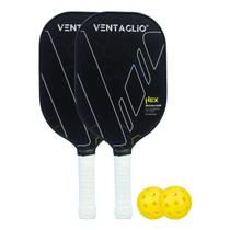 2 Raquetes de Pickleball Hex + 2 Bolinhas - Ventaglio