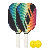 2 Raquetes de Pickleball Rainbow + 2 Bolinhas