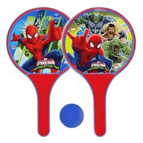 2 raquetes e mais uma bolinha frescoboll homem aranha