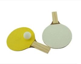 2 Raquetes Ping Pong Para Tênis De Mesa + 1 Bolinhas Brancas