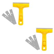 2 Raspador Manual Piso Rejunte Tintas Vidro Azulejo e Laminas