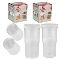 2 Recipiente conserva de alimentos 550ml + Aumenta p/ 1050ml 2 Recipiente conserva de alimentos 550ml + Aumenta p/ 1050ml