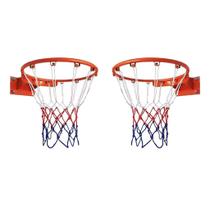 2 Redes Para Aro de Basquete Tipo Chuá Fio Tricolor Resistente Basket Basketball sem cesta