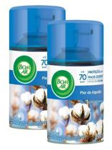 2 Refil aromatizante Bom Ar Freshmatic Flor de Algodão 250ml