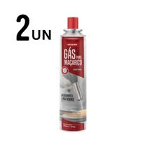2 Refil Cartucho Gás Maçarico 400mL/215g