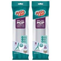 2 Refil Espuma Pva Mop Rodo Limpeza Geral Magico Dobrável