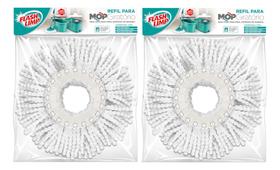 2 Refil Mop Giratório Fit Flashlimp Microfibra Alta Absorção 2 Refil Mop Giratório Fit Flashlimp Microfibra Alta Absorção