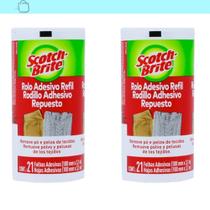 2 Refil Rolo Adesivo Scotch-Brite Mantenha Suas Roupas Novas Branco 2 Refil Rolo Adesivo Scotch-Brite Mantenha Suas Roupas Novas Branco