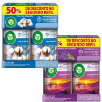 2 refis 250ml odorizador de ambiente bom ar automático 2 refis 250ml odorizador de ambiente bom ar automático