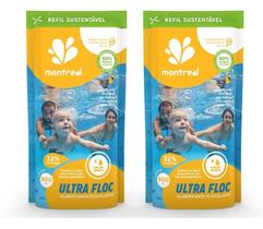 2 Refis De Ultra Floculante Decantador De Piscina Agua Limpa