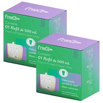 2 refis freecô bloqueador de odores sanitarios 500ml