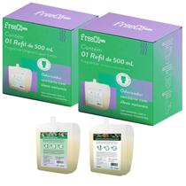 2 refis freecô bloqueador de odores sanitarios 500ml