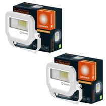 2 Refletor Floodlight Ledvance Branco 3000k 1125lm 9w Pfm