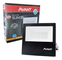 2 Refletor Holofote Led Smd 30w Branco Quente 3000k Bivolt