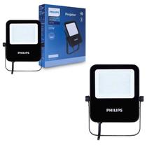 2 Refletor Led 10w Philips 6500k Fria Bivolt Alumínio IP65