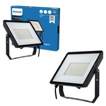 2 Refletor Led 200w Philips 6500k IP65 Bivolt Alumínio PT