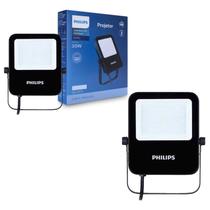 2 Refletor Led 30w Philips 3000k Alumínio IP65 Bivolt Preto 2 Refletor Led 30w Philips 3000k Alumínio IP65 Bivolt Preto