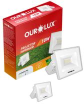 2 Refletor Projetor Led Branco 10w Cor da Luz Branco Frio 6500K Bivolt Ourolux 2 Refletor Projetor Led Branco 10w Cor da Luz Branco Frio 6500K Bivolt Ourolux