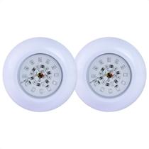 2 Refletores Led 18w RGB ABS para Iluminação Piscina