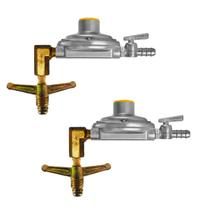 2 Registro Regulador Aliança 2kg Deitado Horizontal Compacto