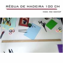 2 Régua 100 cm Madeira Modelagem Estilista Corte Costura