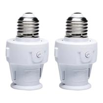 2 Relé sensor soquete E27 aciona luz automaticamente a noite