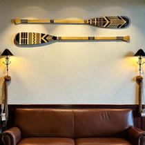 2 Remo Parede De Madeira Decoração - Grande Canadense