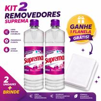 2 Removedor Multiuso Suprema Base De Agua 500ml FLORATA 6 em1 Alta Performance Uso Domestico Com Brinde