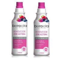 2 Removedor Zero Acetona Beira Alta Frutas Vermelhas 240ml