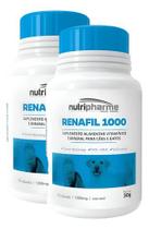 2 Renafil 1000 Suplemento Alimentar Vitamínico Cães 60cp Kit 2 Renafil 1000 Suplemento Alimentar Vitamínico Cães 60cp Kit