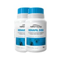 2 Renafil 500 Mg Suplementos Cães Gatos Problemas Renais Kit