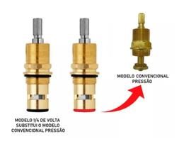 2 Reparos P/ Registro Misturador Fabrimar 1/4v + 2 Acab Goa