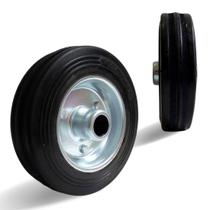 2 Roda Borracha Maciça 4 Polegada Rolamento Rolete Beltools